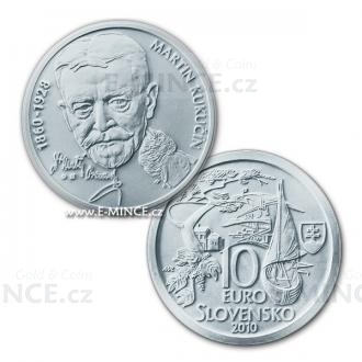 2010 - Slovakia 10 € - Martin Kukučín - 150th Anniversary - UNC
Click to view the picture detail.