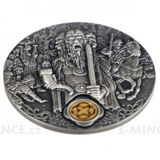 2019 - Niue 2 NZD Swietowit - Slavic God - Antique Finish
Click to view the picture detail.