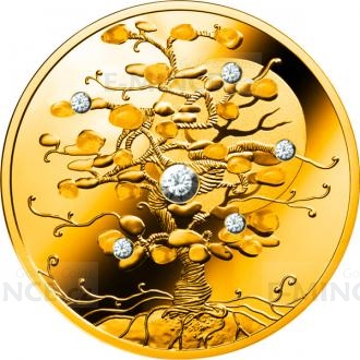 2019 - Niue 100 $ Tree of Luck 1,5 Oz Au 999,9 with 6 Diamonds - Proof
Click to view the picture detail.