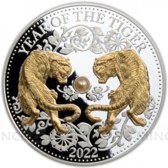 2022 - Fiji 10 $ Year of the Tiger Gold and Pearl - Proof
Click to view the picture detail.