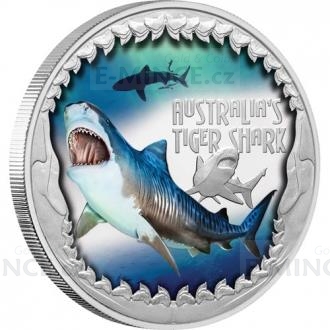 2023 - Tuvalu 1 $ Australias Tiger Shark / ralok tyg - proof
Click to view the picture detail.