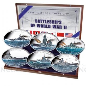 2013 - Tokelau 6 NZD Battleships of World War II - Proof
Click to view the picture detail.