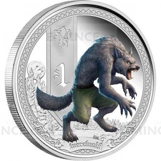 2013 - Tuvalu 1 $ - Mythical Creatures - Werewolf - Proof
Click to view the picture detail.