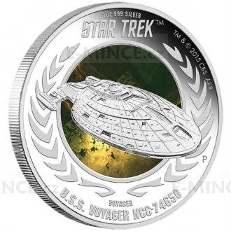 2015 - Tuvalu 1 $ Star Trek: Voyager - U.S.S. Voyager NCC-74656 - Proof
Click to view the picture detail.