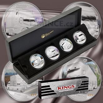 2010 - Tuvalu 4 $ Kings of the Road 1oz Silver Coin Set - proof
Click to view the picture detail.