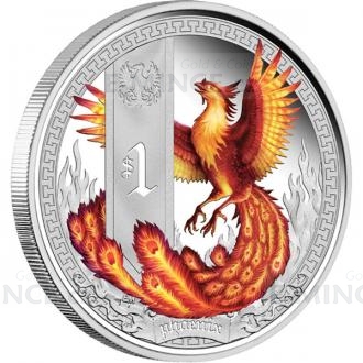 2013 - Tuvalu 1 $ - Mythical Creatures - Phoenix - proof
Click to view the picture detail.