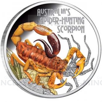 2014 - Tuvalu 1 $ Spider-Hunting Scorpion - proof
Click to view the picture detail.