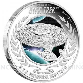2015 - Tuvalu 1 $ Star Trek: The Next Generation - U.S.S. Enterprise NCC-1701-D - proof
Click to view the picture detail.