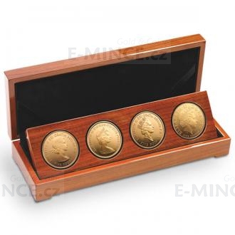2013 - UK 4 x 5 GBP - The Queen´s Portrait Set Gold Proof 4 Coin Set
Click to view the picture detail.