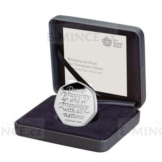 2020 - Great Britain 50p - Withdrawal from the European Union Silver Coin - Proof
Click to view the picture detail.