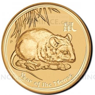 2008 - Australia 100 AUD Lunar Series II Year of the Mouse 1 oz Au 999,9
Click to view the picture detail.