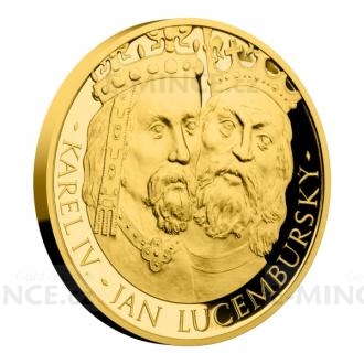 2016 - Niue 100 NZD Gold Double-Ounce 100 NZD Charles IV. and John of Luxembourg Proof Coin
Click to view the picture detail.