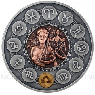 2019 - Niue 1 $ Zodiac Signs - Libra - Antique Finish
Click to view the picture detail.