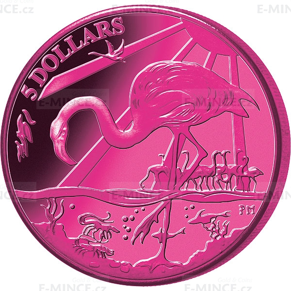 Details about   British Virgin Islands 5 Dollars 2015 Wildlife Flamingo Titanium 